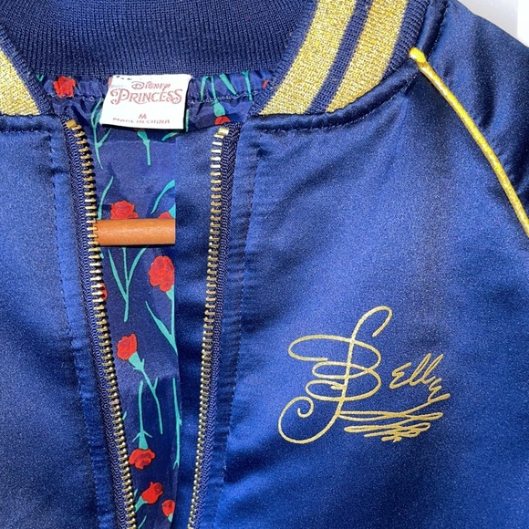 Disney Princess Belle Navy Blue Bomber Jacket - Picture 2 of 10